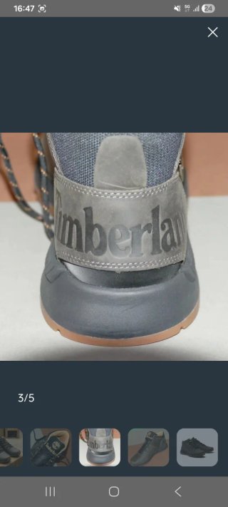 Stivali Timberland uomo grigio scuro originali
