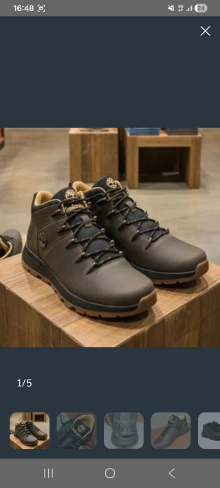 Stivali Timberland uomo grigio scuro originali