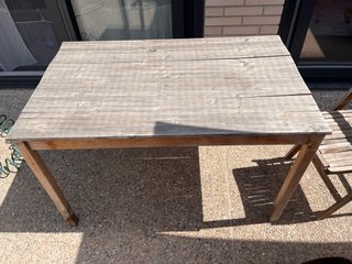 Mesa y Silla de Jardín Madera