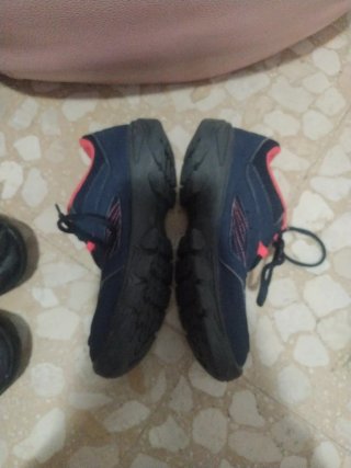 Botas Quechua Talla 37 Azul y Naranja