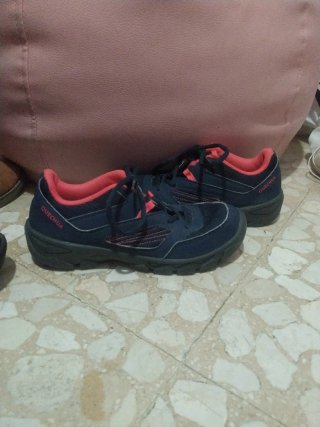 Botas Quechua Talla 37 Azul y Naranja
