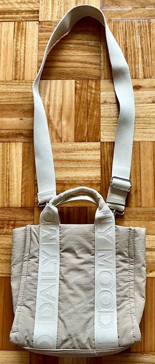 Bolso Zara Beige y Blanco