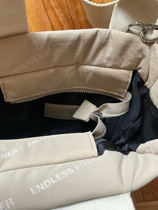 Bolso Zara Beige y Blanco