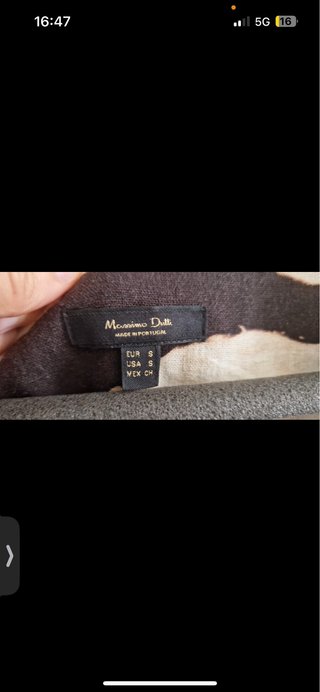 Vestido Massimo Dutti Talla S. Lino