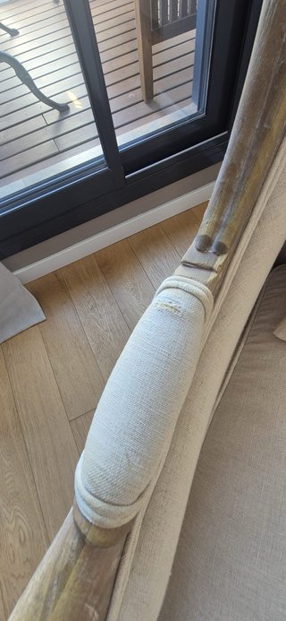 Sillón clásico beige y marrón