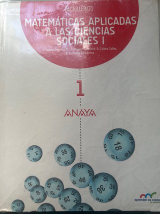 Matemáticas aplicadas a las Ciencias Sociales I...