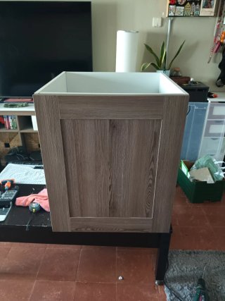 Armarios de cocina madera beige y marrón