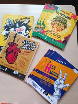 Libros de texto Fanfest Edelvives 5 primaria.