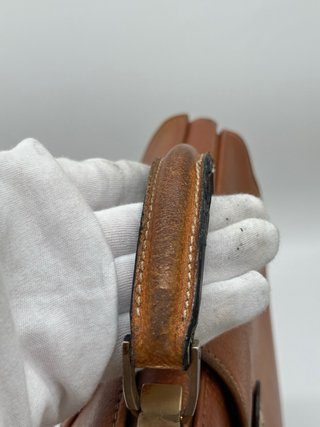 Valigetta Fendi Vintage Pelle Marrone Oro