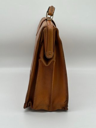 Valigetta Fendi Vintage Pelle Marrone Oro