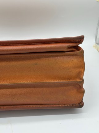 Valigetta Fendi Vintage Pelle Marrone Oro