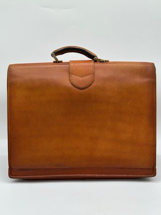 Valigetta Fendi Vintage Pelle Marrone Oro