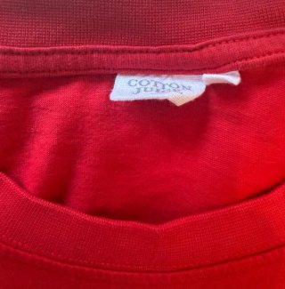 Conjunto Pijama Camiseta Roja y Pantalón Azul