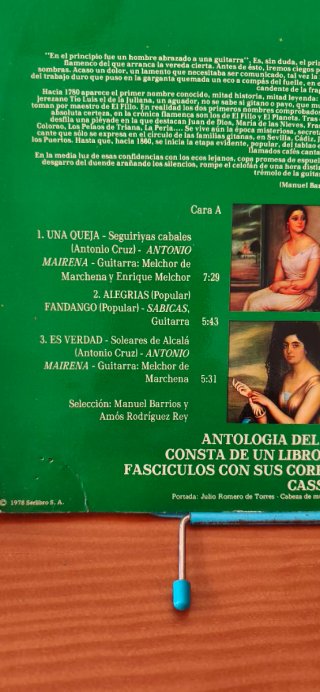 Vinilo Antología del Cante Flamenco. Retablo 8
