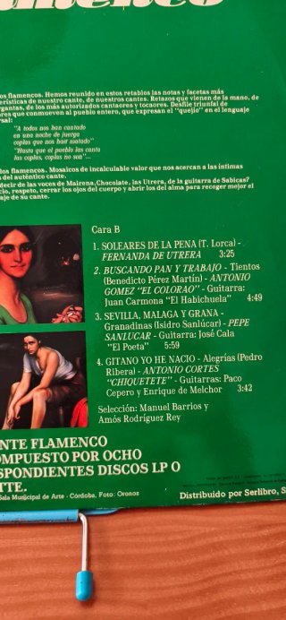 Vinilo Antología del Cante Flamenco. Retablo 8
