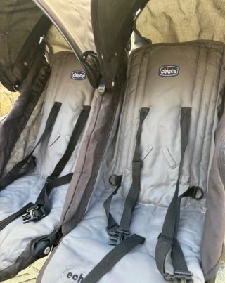 Carrito Gemelar Chicco Gris