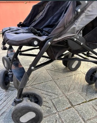 Carrito Gemelar Chicco Gris