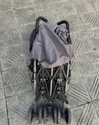 Carrito Gemelar Chicco Gris