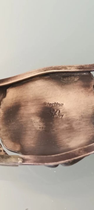 Incrível Pulseira Navajo Prata com Turquesa