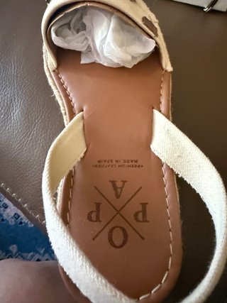 Alpargatas Popa Beige Talla 39
