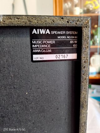 Altavoces Aiwa SX-80 (Años 80).