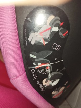 Silla de coche Cybex rosa