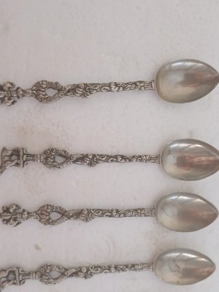 Set 6 cucchiaini vintage decorati