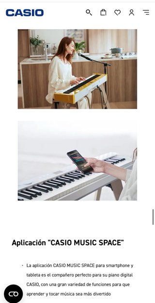 Casio PX-S7000HM Piano Digital Amarillo