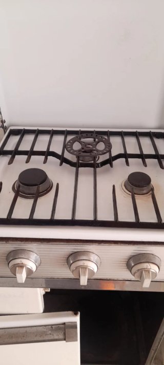 Hornillo de gas blanco