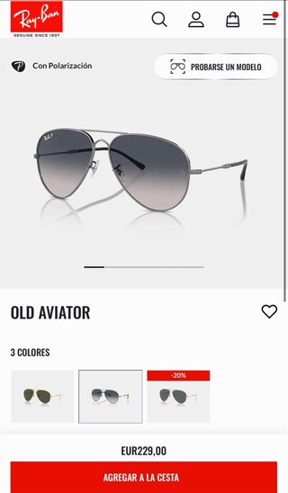 Gafas Ray-Ban Aviator Clásicas