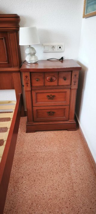 Conjunto de cama de madera