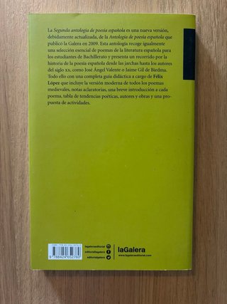 Segunda antología de poesía española