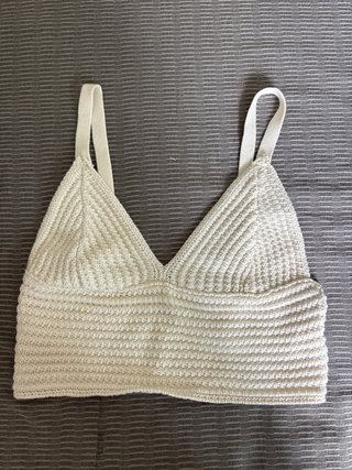 Top de crochet blanco