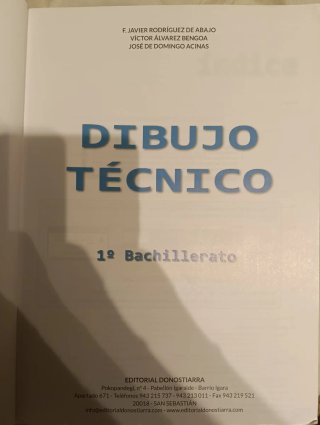 Libro de 1 de bachillerato: dibujo técnico