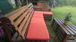 Conjunto Palets Jardín/Terraza