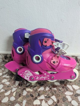 Patines en línea rosas y morados