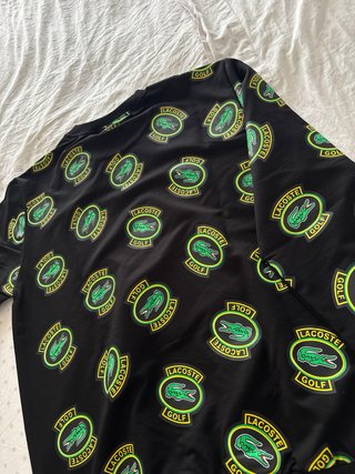 Sudadera Lacoste Negra con Estampado