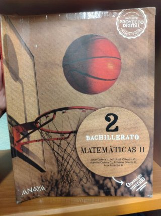 Libro Matemáticas II 2º de Bachillerato