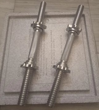 2 Barras (las largas) para Mancuernas 45 cm 28 mm