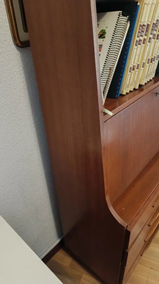 Librería cómoda escritorio madera antigua