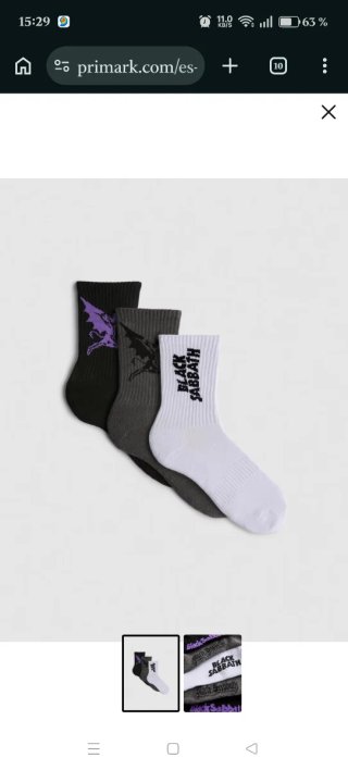 Calcetines Black Sabbath Primark Talla 43-46