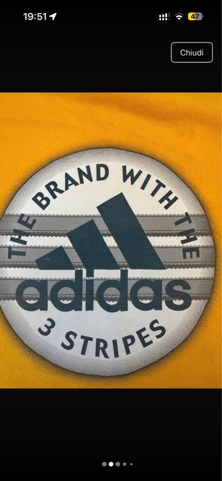 Maglietta Adidas Vintage anni 90 Made in USA -Tg.M