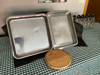 2 Bandejas Horno Metal