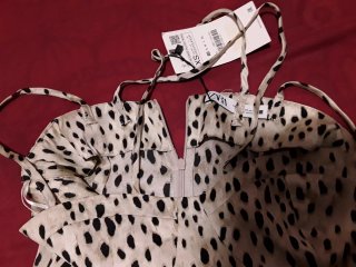 Vestido ZARA estampado leopardo
