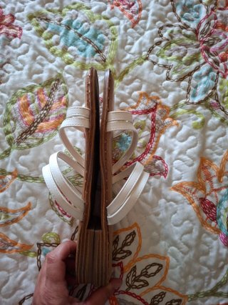 Sandalias blancas tiras