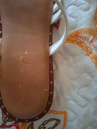 Sandalias blancas tiras