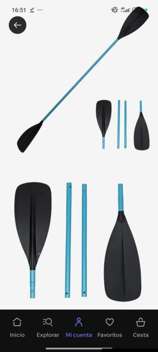 Kayak hinchable 2 personas azul