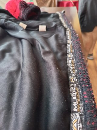 Giubbotto Patagonia Sherpa Polar Rosso e Nero