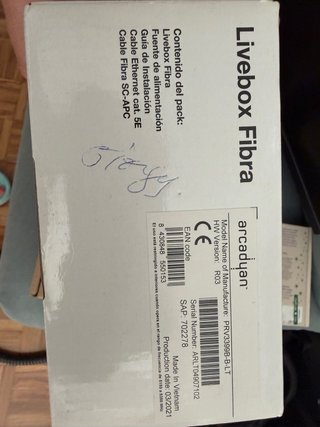 Router Livebox Fibra Arcadyan PRV3399B
