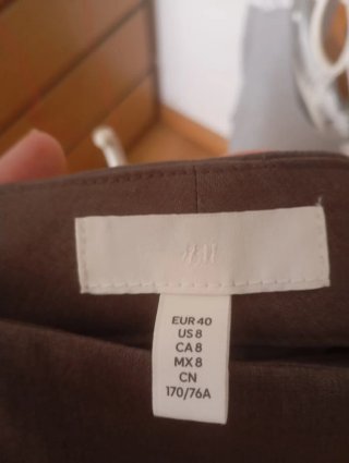 Falda H&M marrón